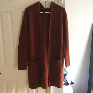 Burnt orange oversized cardigan